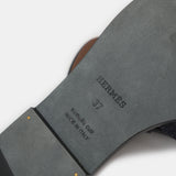 Hermès Oran Bleu Brut Denim Sandals