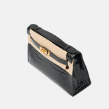 Hermès Kelly Pochette Black Shiny Alligator GHW