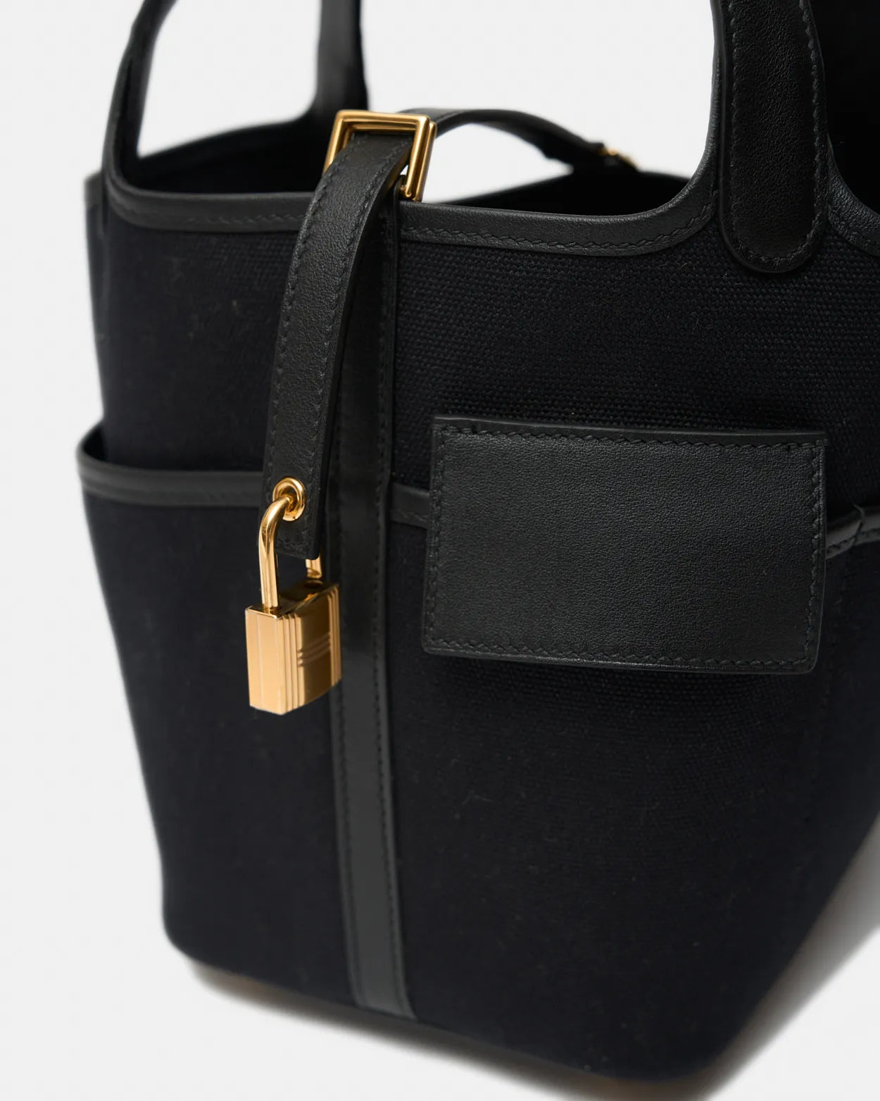 Hermès Picotin Cargo 18 Black Toile Goeland Swift GHW
