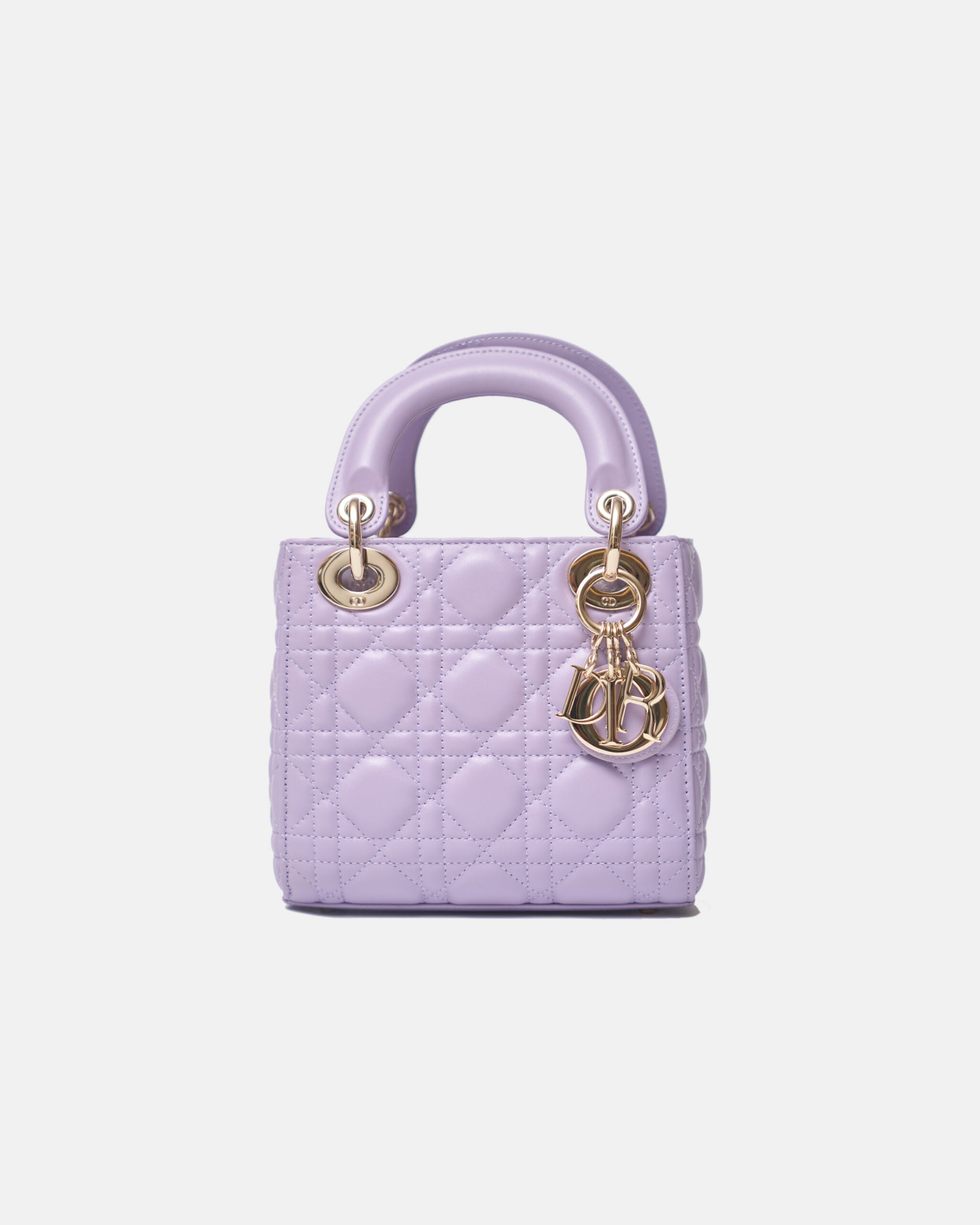 Dior Mini Lady Dior Lila Vernis Bag Lambskin