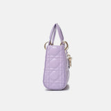Dior Mini Lady Dior Lilac Bag Lambskin