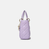 Dior Mini Lady Dior Lilac Bag Lambskin