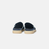 Loro Piana Summer Charms Walk Dark Blue/White Loafers