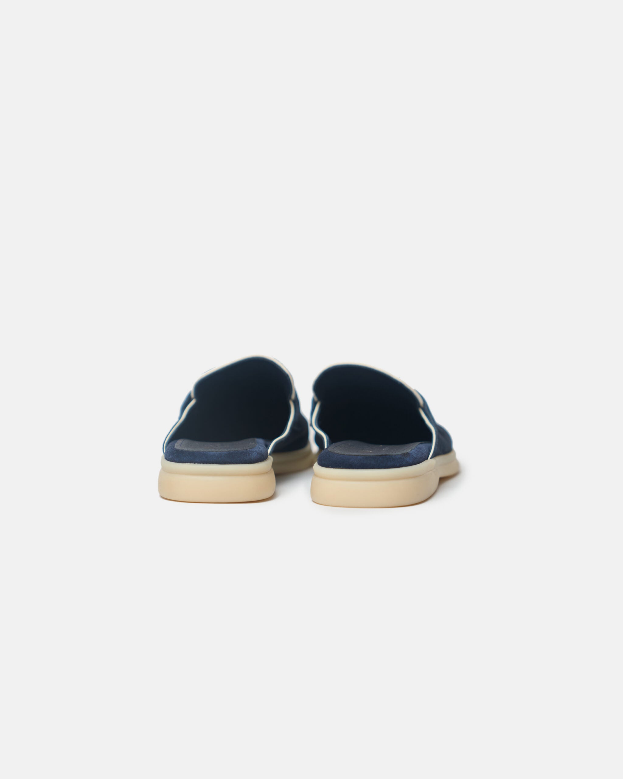 Loro Piana Summer Charms Walk Dark Blue/White Loafers