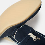 Loro Piana Summer Charms Walk Dark Blue/White Loafers