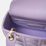 Dior Mini Lady Dior Lilac Bag Lambskin