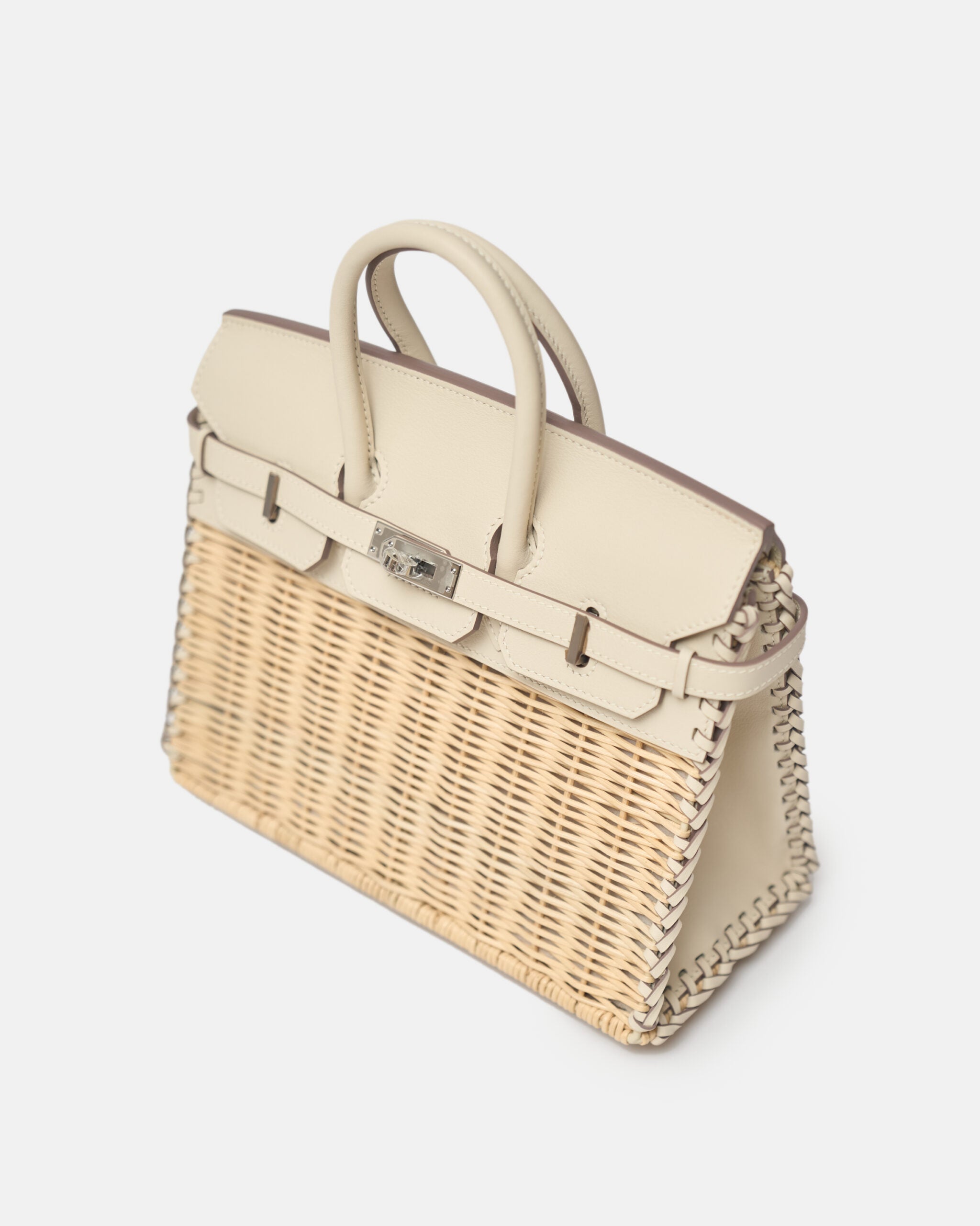 Hermès Birkin 25 Sellier Picnic Nata Swift PHW