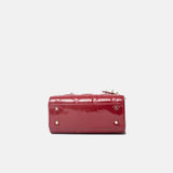 Dior Mini Lady Dior Red Vernis Bag Lambskin