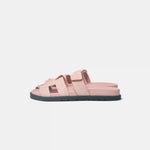 Hermès Chypre Rose Porcelain Suede Sandals