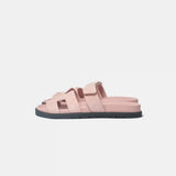 Hermès Chypre Rose Porcelain Suede Sandals