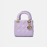 Dior Mini Lady Dior Lilac Bag Lambskin