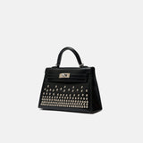 Hermès Mini Kelly 20 Black Cloute With Studs PHW