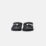 Hermes Chypre Black Calfskin Sandal