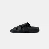 Hermes Chypre Black Calfskin Sandal