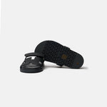 Hermes Chypre Black Calfskin Sandal