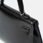 Hermès Mini Kelly 20 Black Cloute With Studs PHW