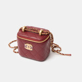 Chanel Vanity Burgundy Lambskin GHW