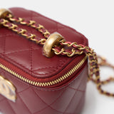 Chanel Vanity Burgundy Lambskin GHW