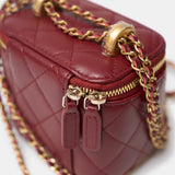 Chanel Vanity Burgundy Lambskin GHW