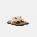 Hermès Empire Beige Mastic Beige Glaise Calfskin Sandals