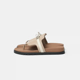 Hermès Empire Beige Mastic Beige Glaise Calfskin Sandals