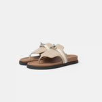 Hermès Empire Beige Mastic Beige Glaise Calfskin Sandals