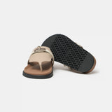 Hermès Empire Beige Mastic Beige Glaise Calfskin Sandals