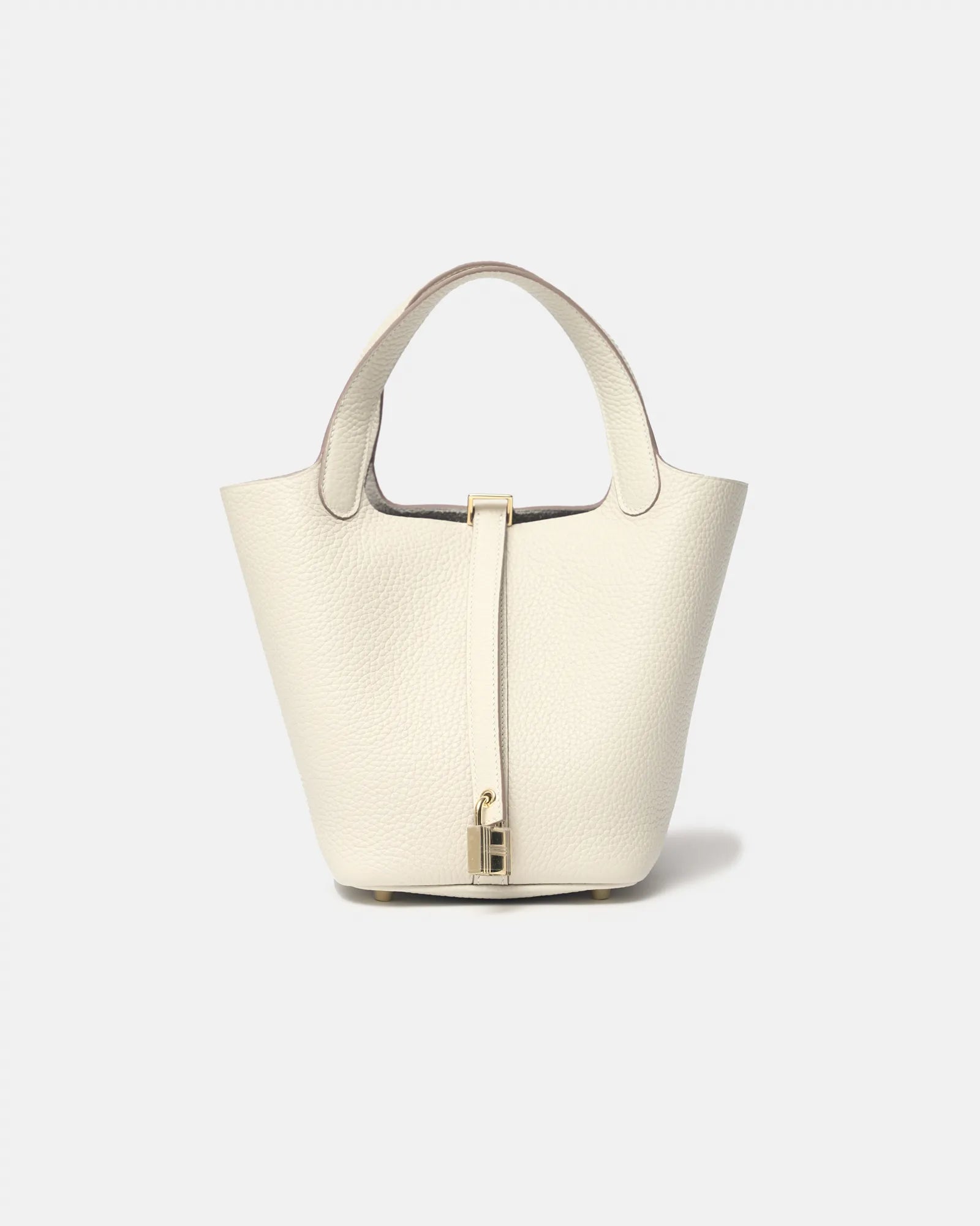 Hermès Mini Picotin 18 Nata Clemence GHW