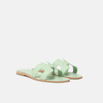 Hermès Oran Vert Jade Epsom Sandals