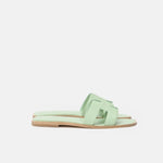 Hermès Oran Vert Jade Epsom Sandals