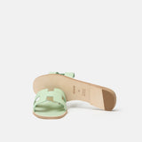 Hermès Oran Vert Jade Epsom Sandals