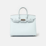 Hermès Birkin Sellier 25 Bleu Brume Epsom PHW