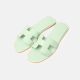 Hermès Oran Vert Jade Epsom Sandals