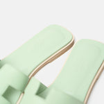Hermès Oran Vert Jade Epsom Sandals