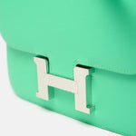 Hermès Mini Constance 18 Vert Comics Epsom PHW