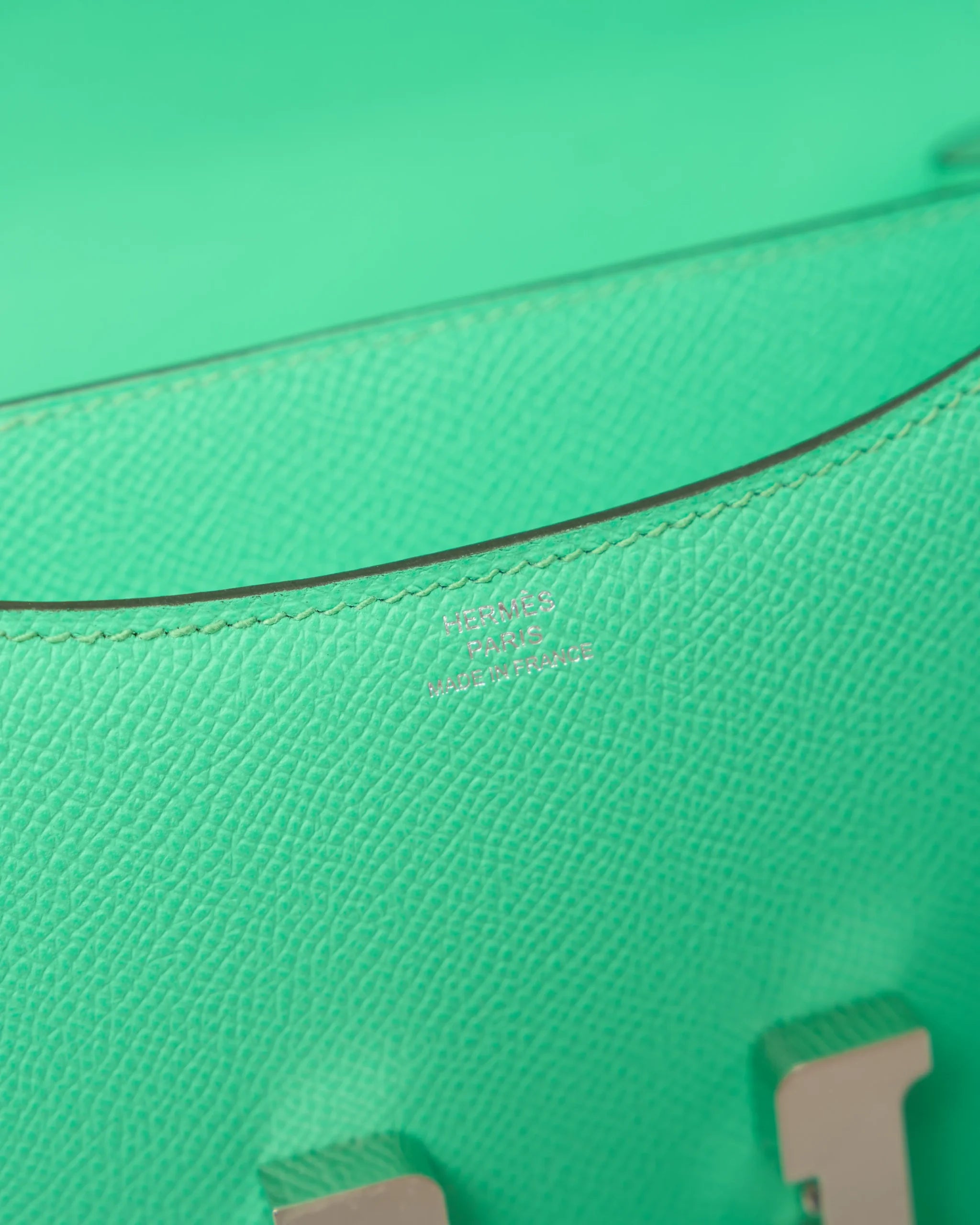 Hermès Mini Constance 18 Vert Comics Epsom PHW