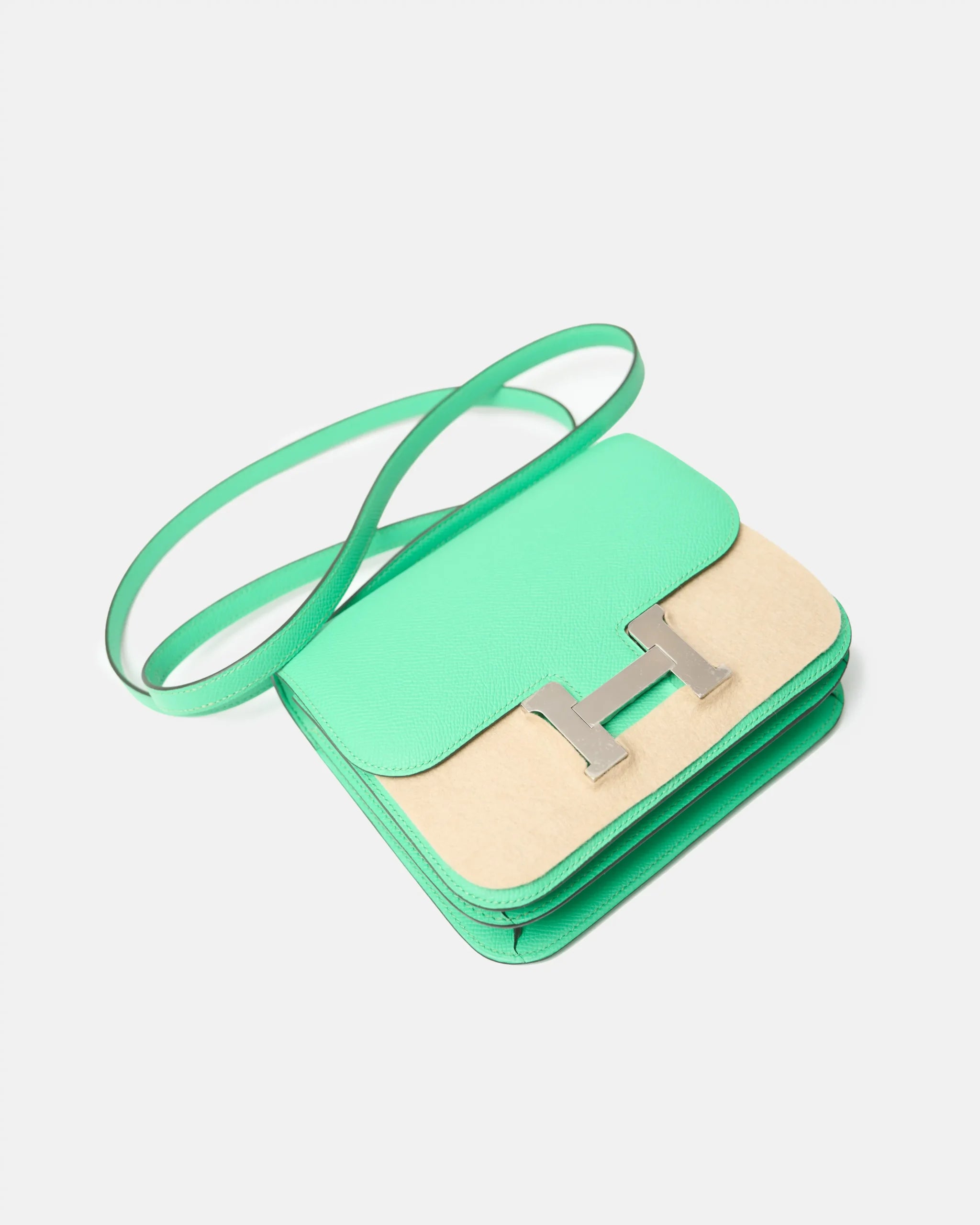 Hermès Mini Constance 18 Vert Comics Epsom PHW