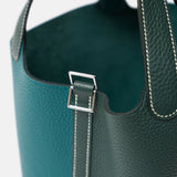 Hermès Mini Picotin 18 Vert Cypress/Vert Bosphore PHW