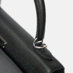 Hermès Kelly 25 Black Epsom PHW