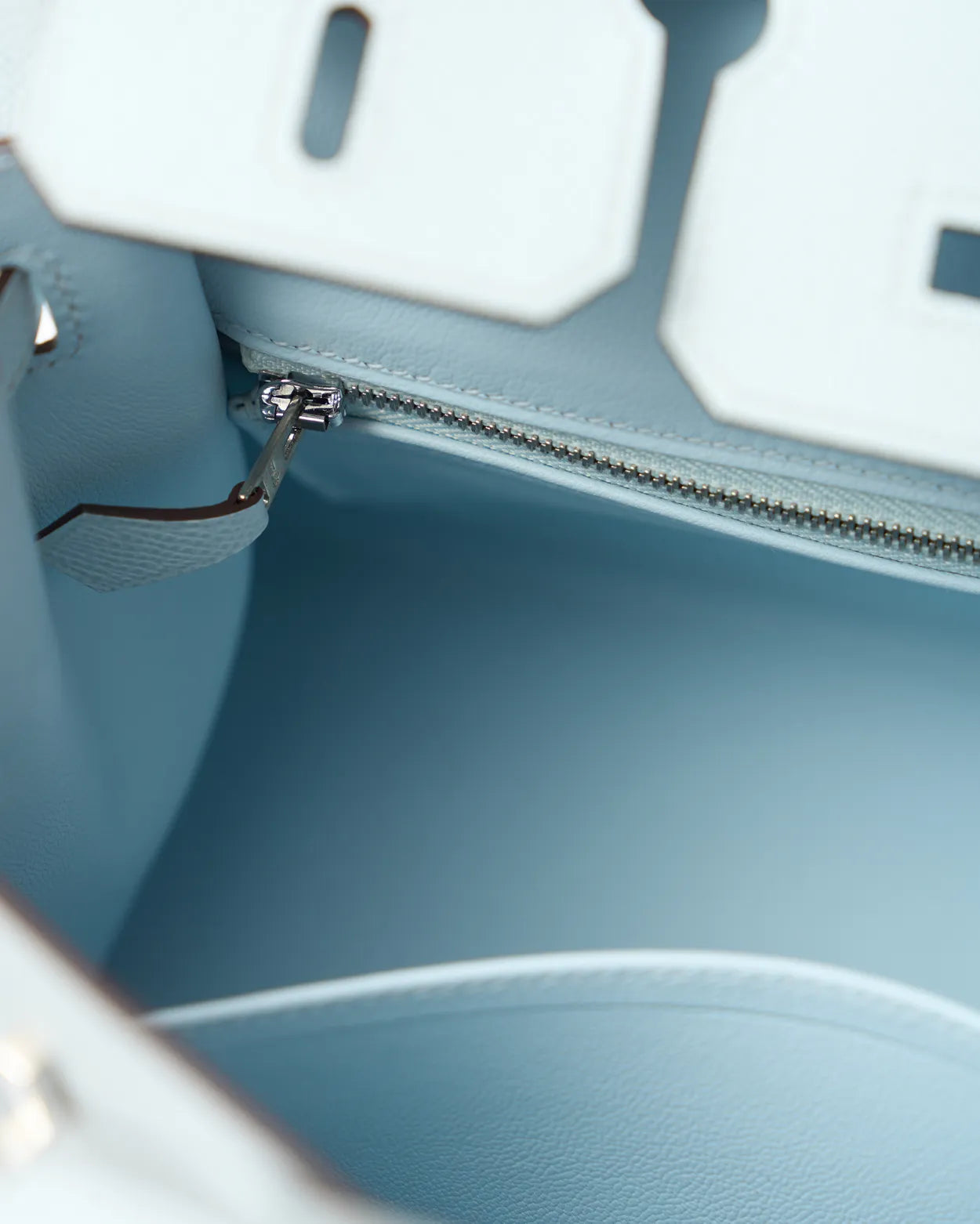 Hermès Birkin Sellier 25 Bleu Brume Epsom PHW