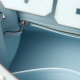 Hermès Birkin Sellier 25 Bleu Brume Epsom PHW