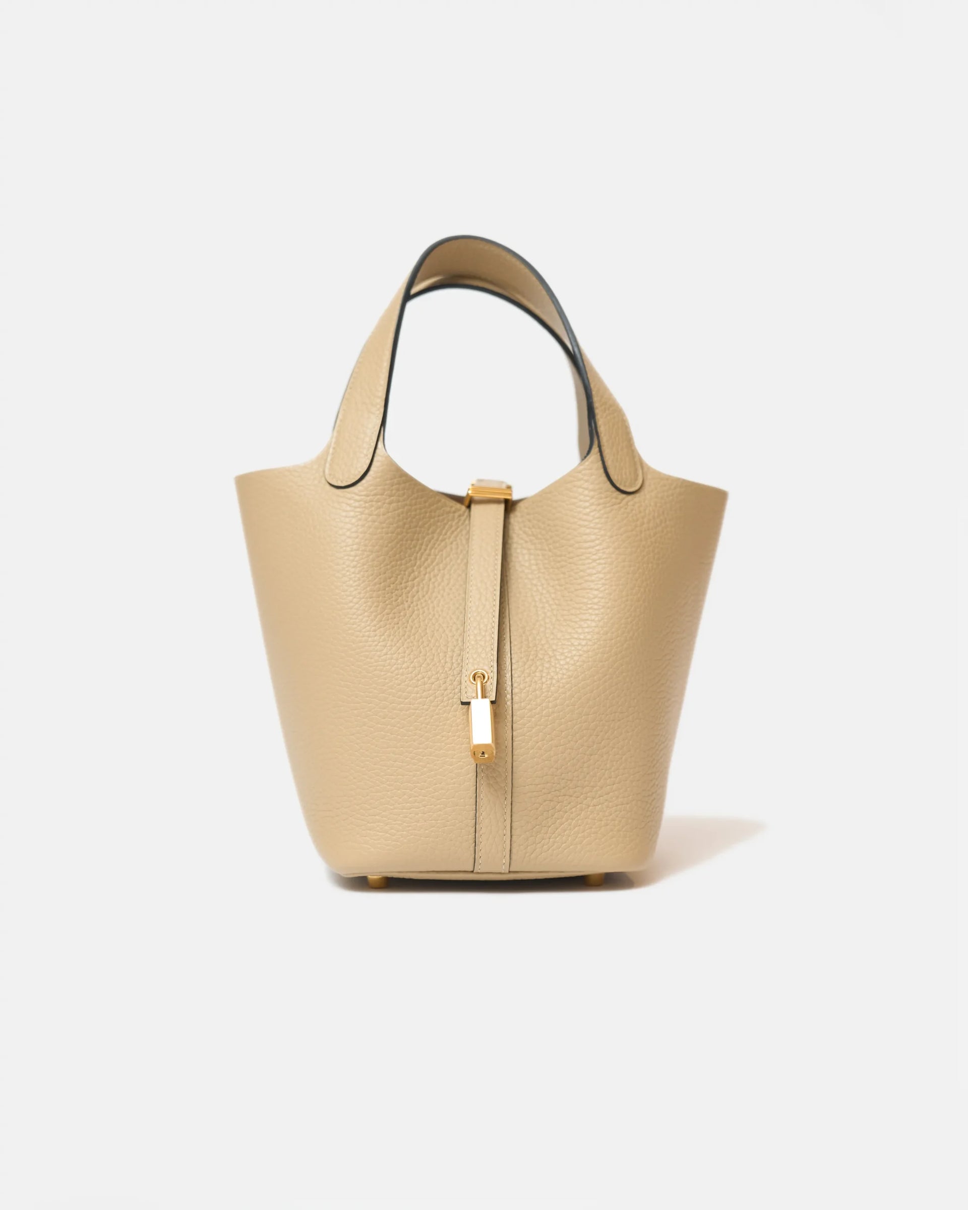 Hermès Mini Picotin 18 Trench Clemence GHW – Selectif Official