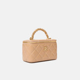 Chanel Caviar Vanity Beige Ghw