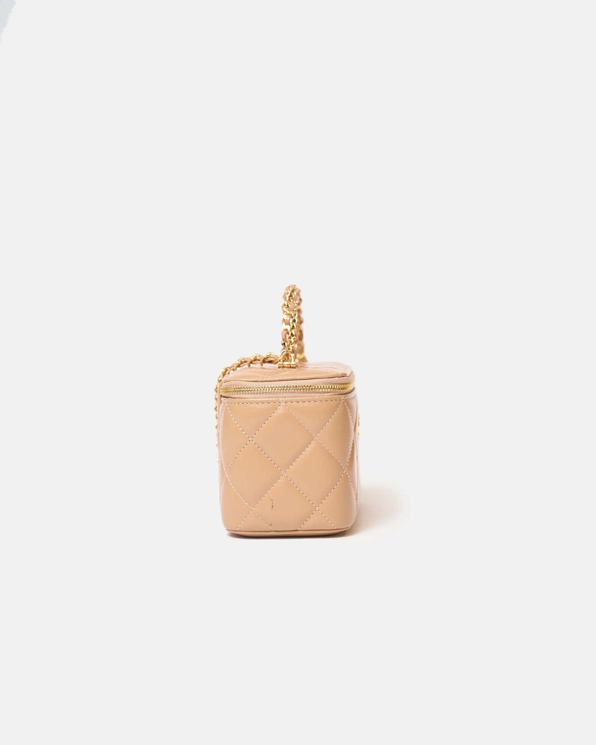 Chanel Caviar Vanity Beige Ghw