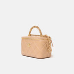 Chanel Caviar Vanity Beige Ghw