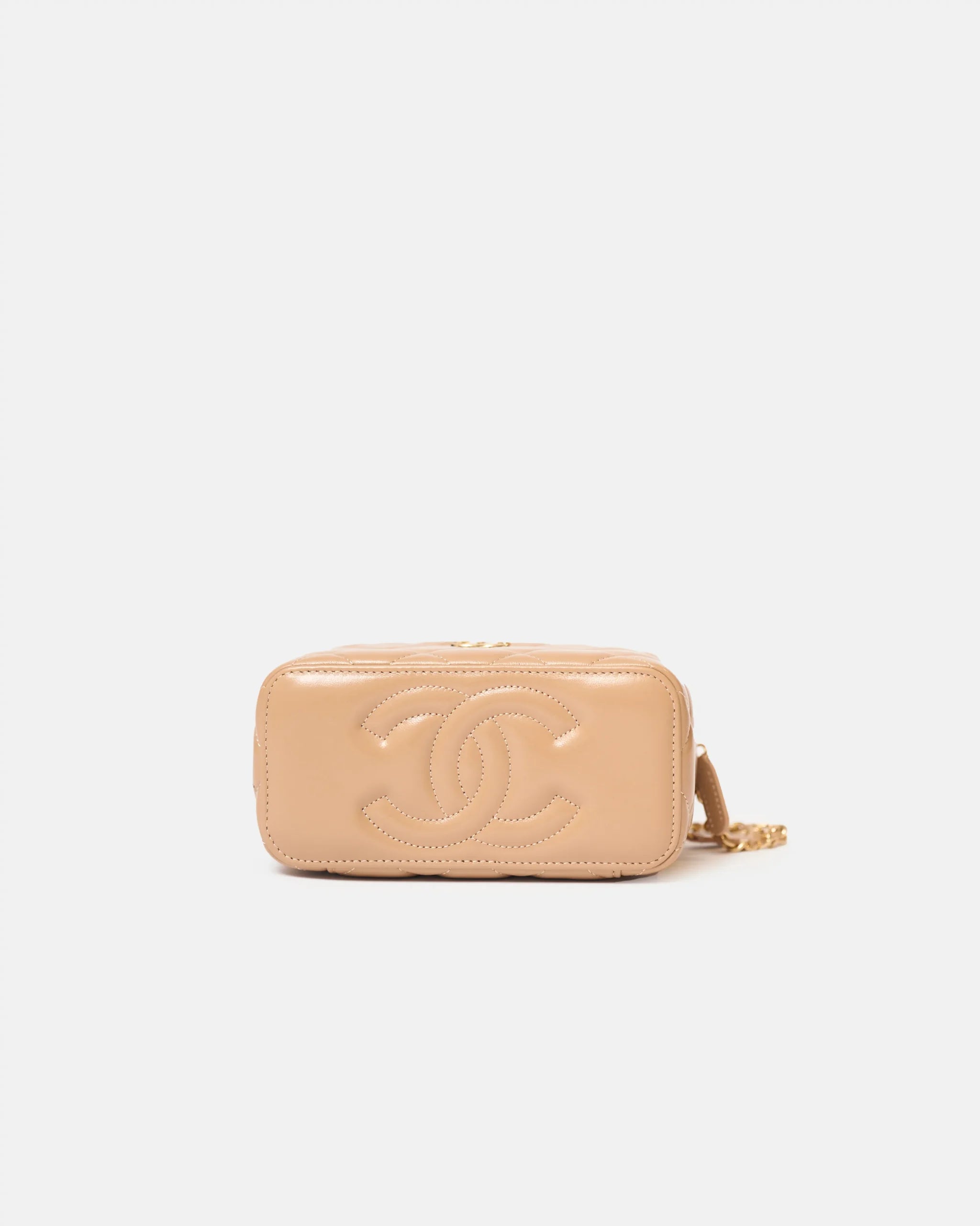 Chanel Caviar Vanity Beige Ghw