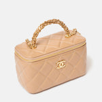 Chanel Caviar Vanity Beige Ghw