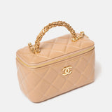 Chanel Caviar Vanity Beige Ghw