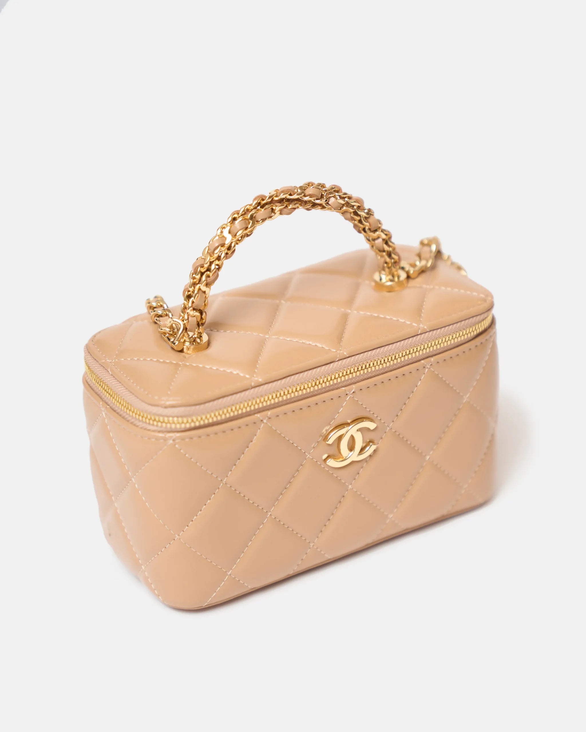 Chanel Caviar Vanity Beige Ghw