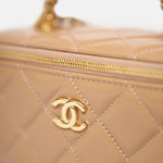Chanel Caviar Vanity Beige Ghw